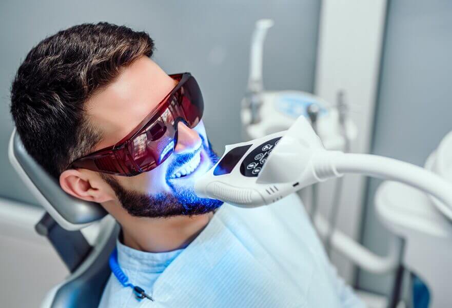 Leichhardt Dental Patient Gets In Chair Teeth Whitening Procedure